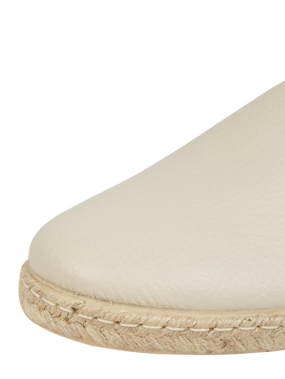 Verbenas Espadrilles in leerlook, model 'Carmen' Beige - 2