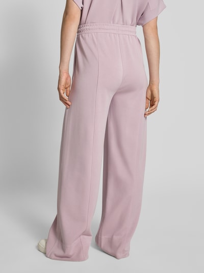 BOSS Orange Spodnie dresowe o kroju comfort fit z tunelem model ‘ENURI’ Różowy 5