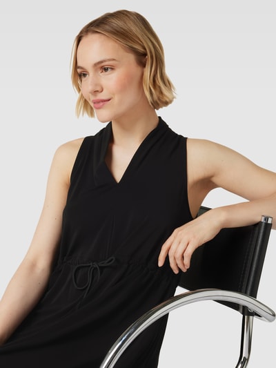 MaxMara Leisure Długa sukienka z tunelem model ‘ZITTO’ Czarny 3