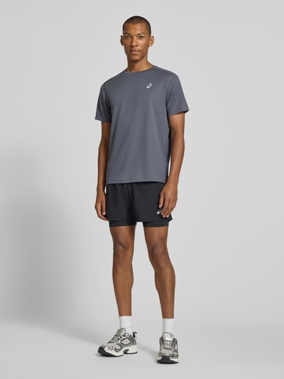 ASICS Regular Fit T-Shirt mit Logo-Print Anthrazit 1
