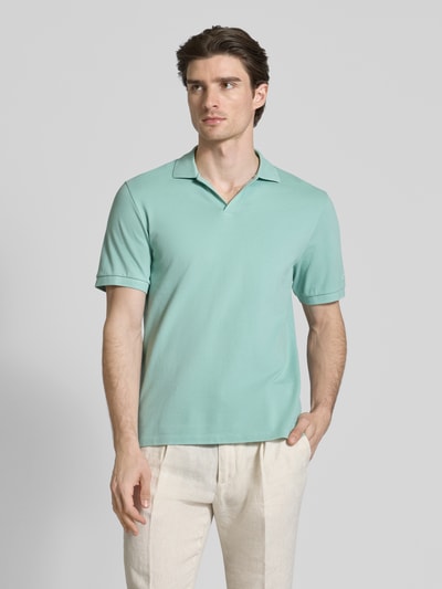 MC2 Saint Barth Regular Fit Poloshirt mit V-Ausschnitt Modell 'CHARLES' Gruen 4
