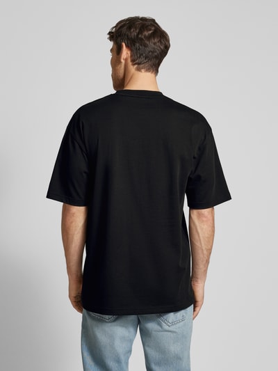 HUGO T-Shirt mit Label-Print Modell 'Doforesto' Black 5