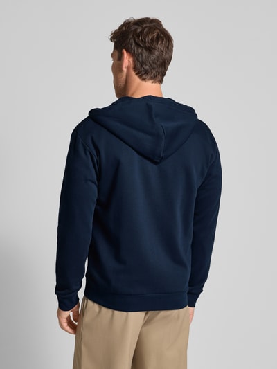 Tom Tailor Denim Regular Fit Sweatjacke aus Baumwoll-Mix Dunkelblau 5