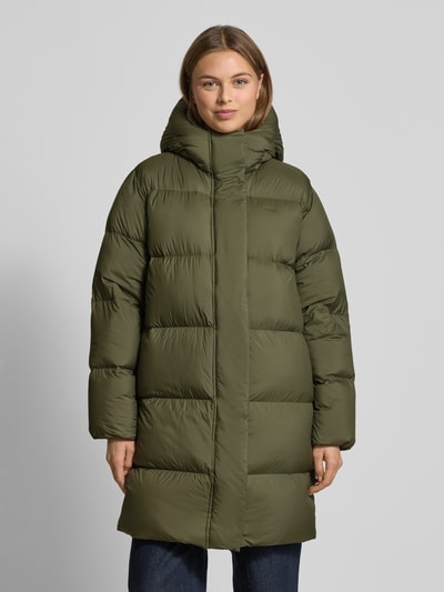 Tommy Hilfiger Płaszcz puchowy o kroju regular fit z kapturem Oliwkowy 4