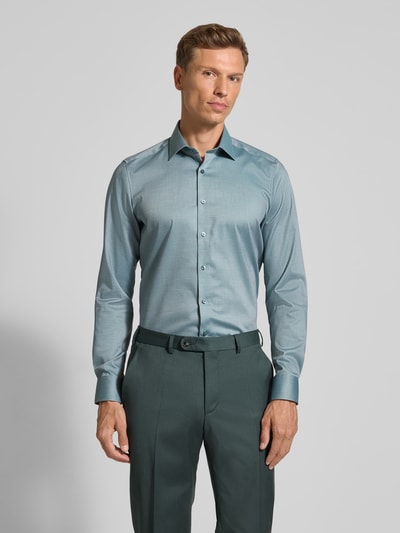 OLYMP Level Five Slim fit zakelijk overhemd met kentkraag Groen - 4