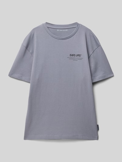 Tom Tailor Oversized T-shirt van puur katoen Middengrijs - 1