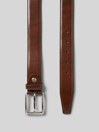 Christian Berg Men Gürtel mit Leder-Anteil Schoko 3