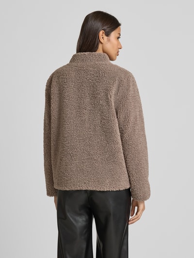 FUCHS SCHMITT Regular Fit Jacke aus Teddyfell mit Stehkragen Taupe 5