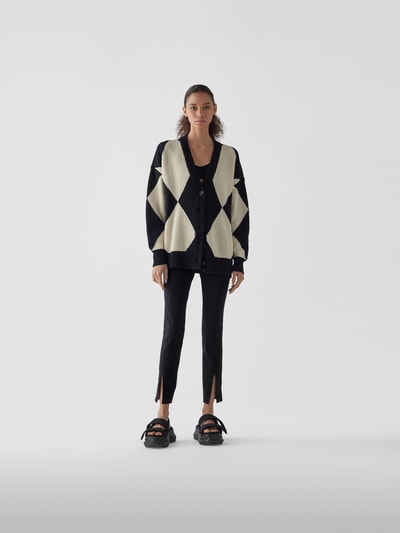 Theory Leggings mit Ziernähten Schwarz 1