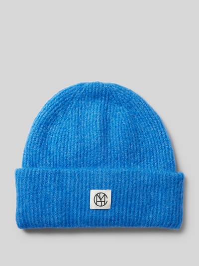 MSCH Copenhagen Czapka beanie z naszywką z logo model ‘Hope’ Królewski niebieski 1