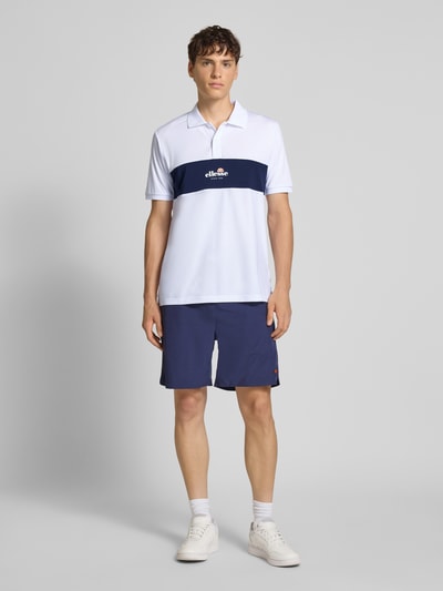 Ellesse Slim Fit Poloshirt mit Label-Print Modell 'MACKENNA' Weiss 1