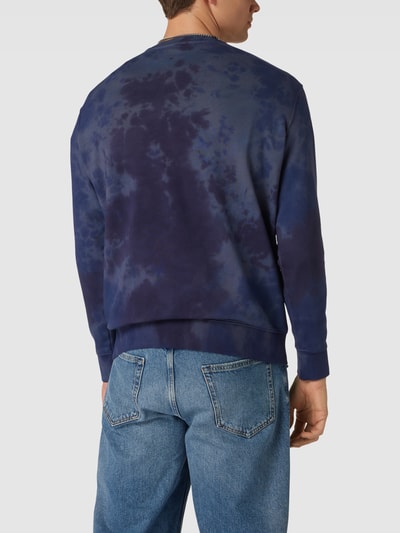 CHAMPION Sweatshirt in batiklook Marineblauw - 5