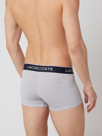 Lacoste Obcisłe bokserki z detalami z logo w zestawie 3 szt. Jasnoszary 4