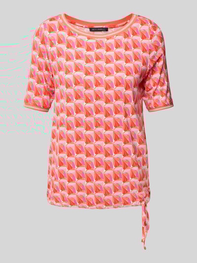 Betty Barclay T-Shirt mit gerippten Abschlüssen Rot 2