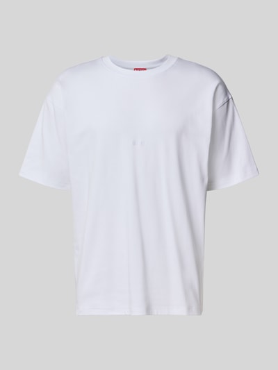 Diesel T-shirt z subtelnym detal z logo Biały 2