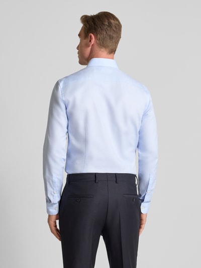 Jake*s Koszula biznesowa o kroju slim fit z kołnierzykiem typu kent Błękitny 5