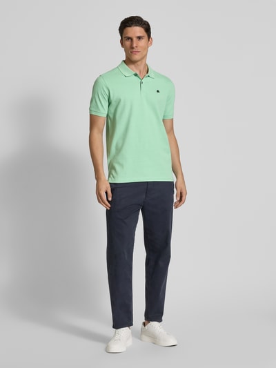 Lerros Poloshirt met labelstitching Kaki - 1