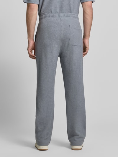 Jake*s Studio Men Straight Fit Sweatpants mit elastischem Bund Rauchblau 5