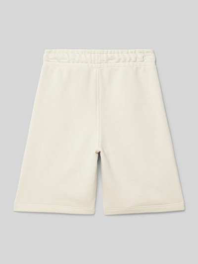 Boss Regular Fit Sweatshorts mit Label-Print Sand 3