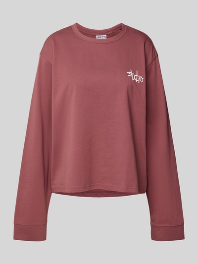 JAKE*S STUDIO WOMAN Shirt met lange mouwen in riblook met ronde hals Mauve - 2