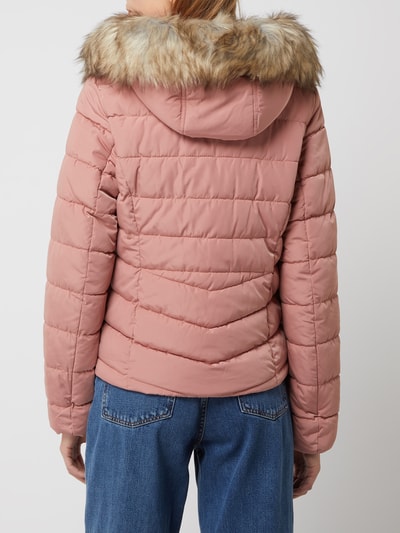 Only Steppjacke mit abnehmbarem Webpelz Modell 'Newellan' Rosa 5