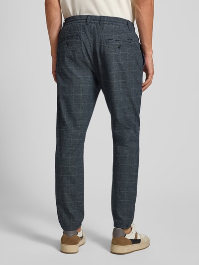 MCNEAL Tapered Fit Stoffhose aus Baumwoll-Mix mit Tunnelzug Marine 5