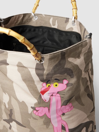 Stuff Maker Tote Bag mit Motiv-Print Oliv 5