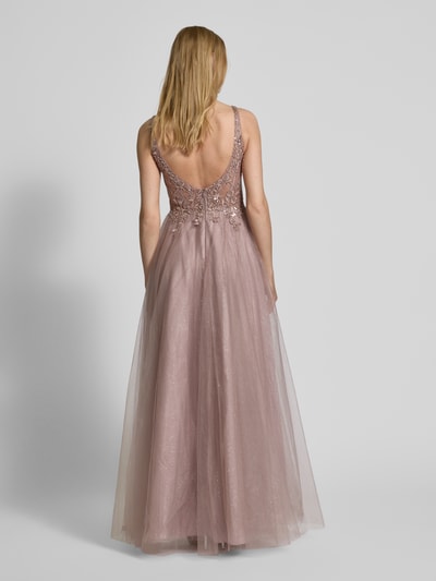 Unique Sukienka wieczorowa z koronkowym obszyciem Różowawy 5