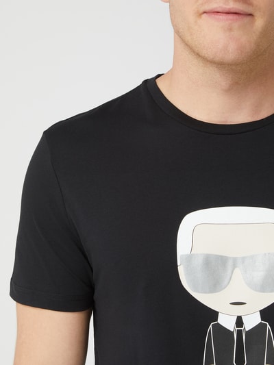 Karl Lagerfeld T-shirt met logoprint  Zwart - 3