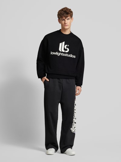 Low Lights Studios Sweatshirt mit Label-Print Black 1