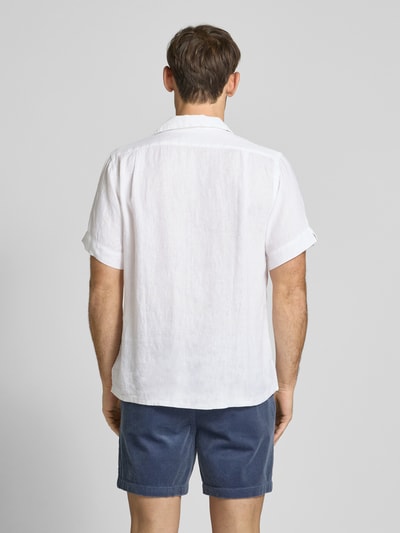 Polo Ralph Lauren Custom Fit Leinenhemd mit Resortkragen Beige 5
