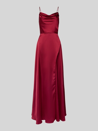 LUXUAR FASHION Abendkleid mit Gehschlitz Dunkelrot 2