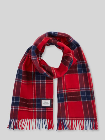 Tommy Hilfiger Schal aus reiner Wolle Rot 1