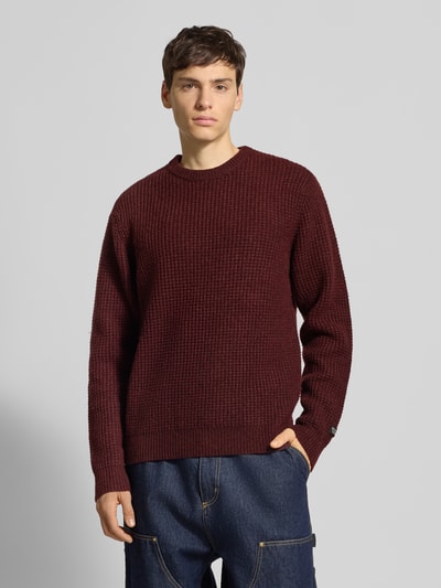 Levi's® Strickpullover mit gerippten Abschlüssen Dunkelbraun 4