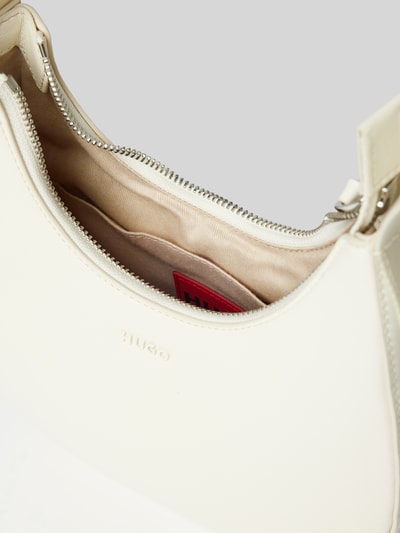 HUGO Handtasche mit Label-Detail Ecru 5