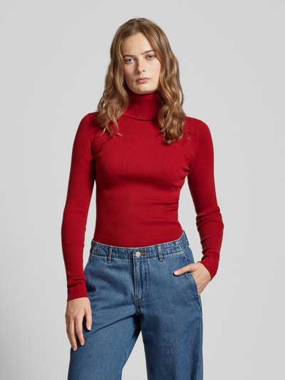 Calvin Klein Jeans Longsleeve mit Rollkragen Bordeaux 4