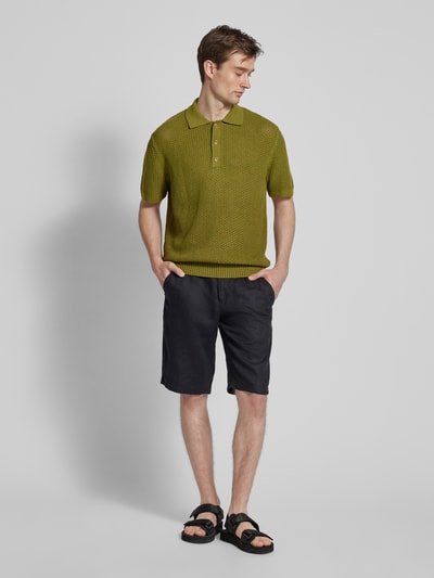 Mango Regular Fit Poloshirt mit Knopfleiste Modell 'LIBRE' Gruen 1