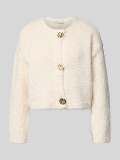 B.Young Gebreid jack met ronde hals, model 'Omanta' Offwhite - 2