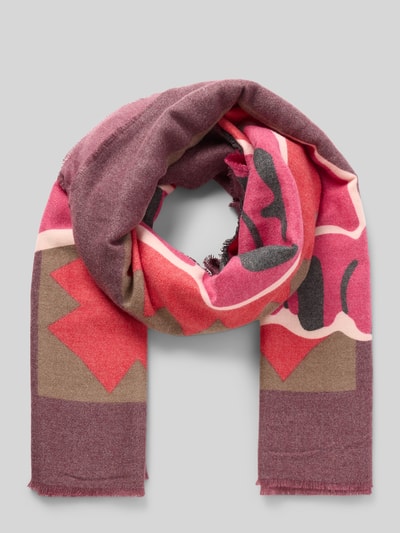 Codello Schal mit Fransen Pink 1