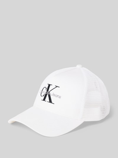 CK Calvin Klein Basecap mit Label-Stitching Weiss 1