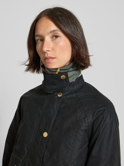 Barbour Regular Fit Jacke aus gewachster Baumwolle Modell 'BEADNELL' Oliv 3