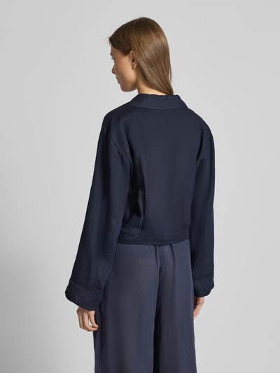 Marella Regular Fit Blazer aus Leinen Modell 'FLAVIO' Marine 5