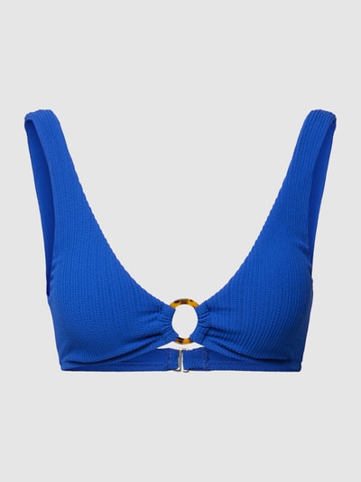 Polo Ralph Lauren Bikinitop met structuurmotief, model 'Twist' Blauw - 2