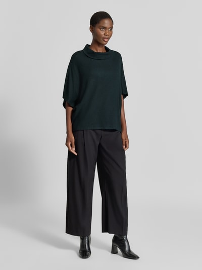 Apricot Relaxed Fit Strickpullover aus Viskose-Mix Oliv 1