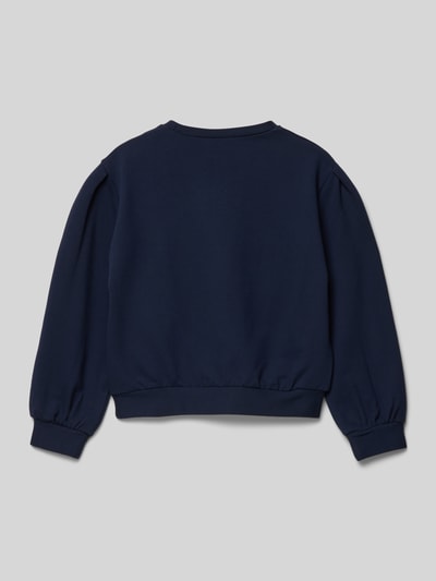 Mayoral Sweatshirt met bloemenapplicaties Marineblauw - 3