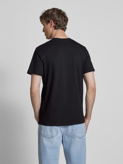 Dedicated T-Shirt mit Stitching und Rundhalsausschnitt Black 5