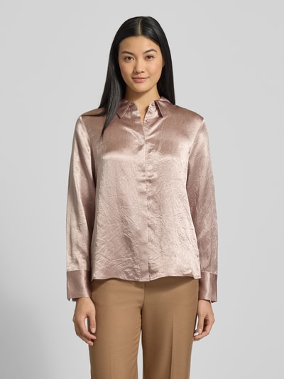 comma Hemdbluse mit verdeckter Knopfleiste Taupe 4
