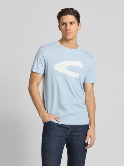 camel active T-Shirt mit Label-Detail Blau 4