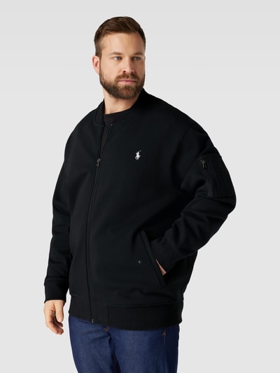 Polo Ralph Lauren Big & Tall PLUS SIZE Sweatjacke mit Label-Stitching Black 4