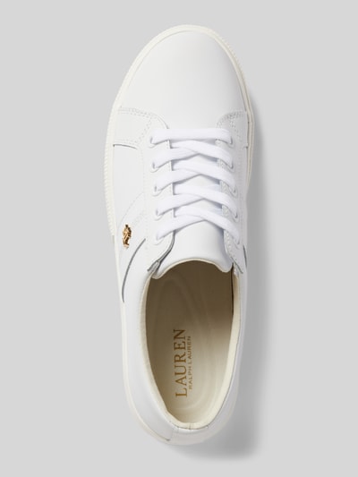 Lauren Ralph Lauren Sneaker aus Leder mit Label-Applikation Modell 'JANSON' Weiss 3